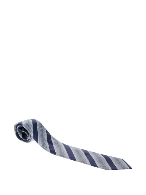 Giorgio Armani Pre-Owned striped silk tie