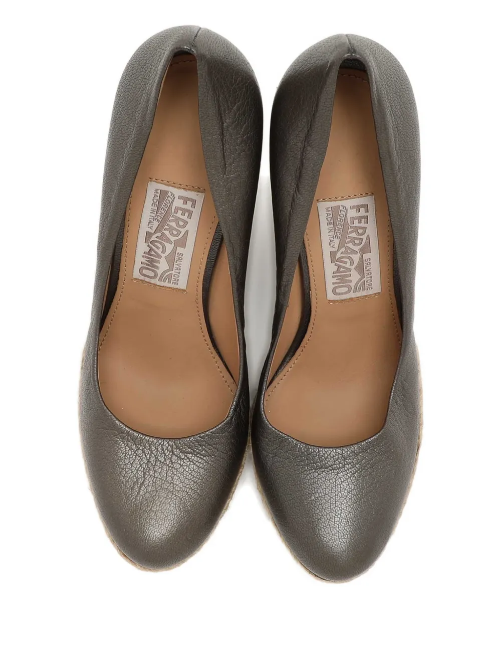 Ferragamo Pre-Owned wedge heel pumps - Grijs