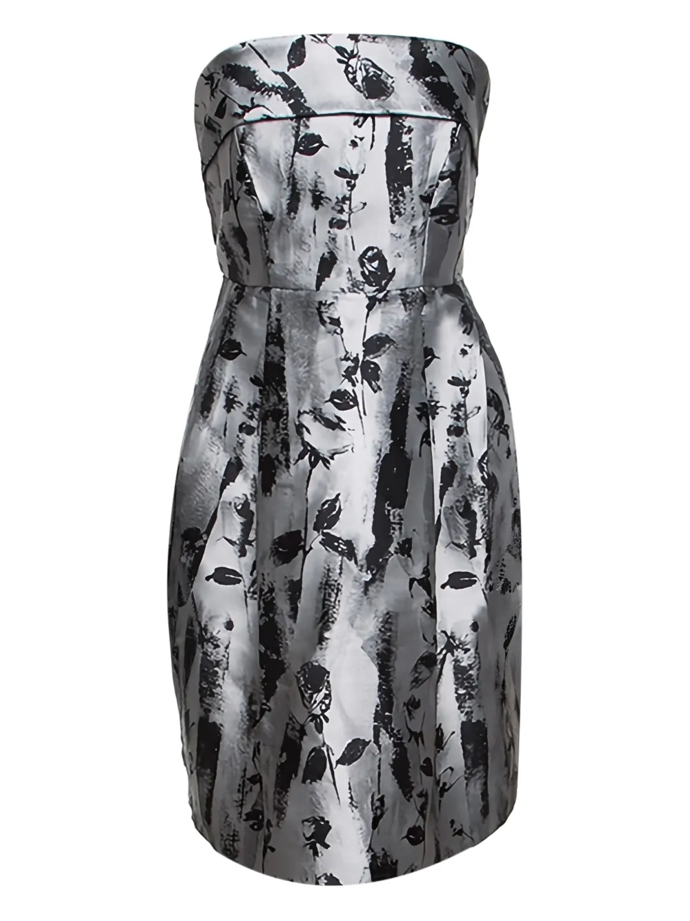 pre-owned metallic floral dress