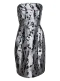 Carolina Herrera Vintage pre-owned metallic floral dress - Silver