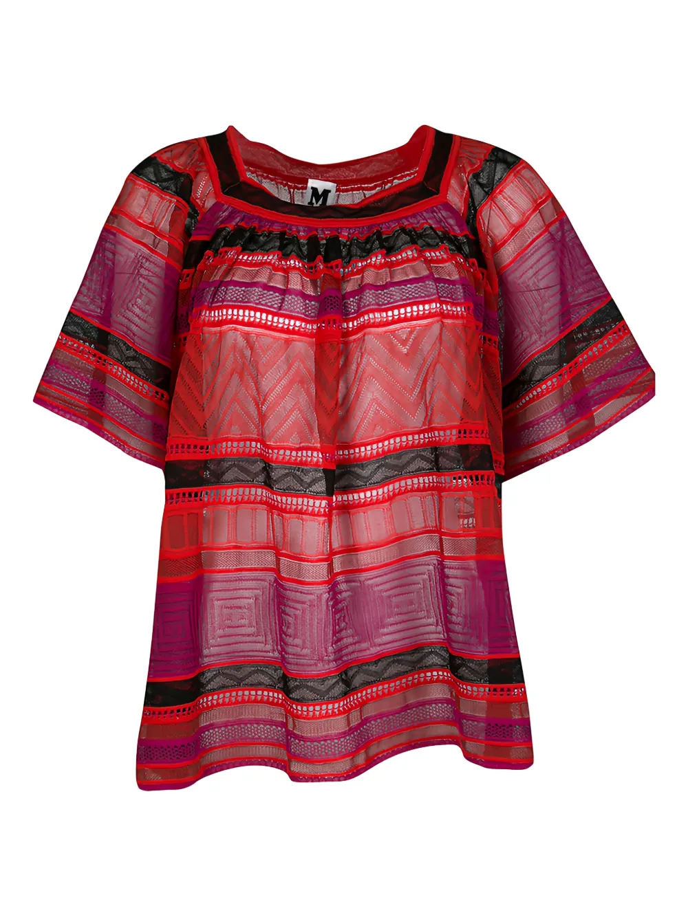 Missoni Pre-Owned Canotta con motivo geometrico - Rosso