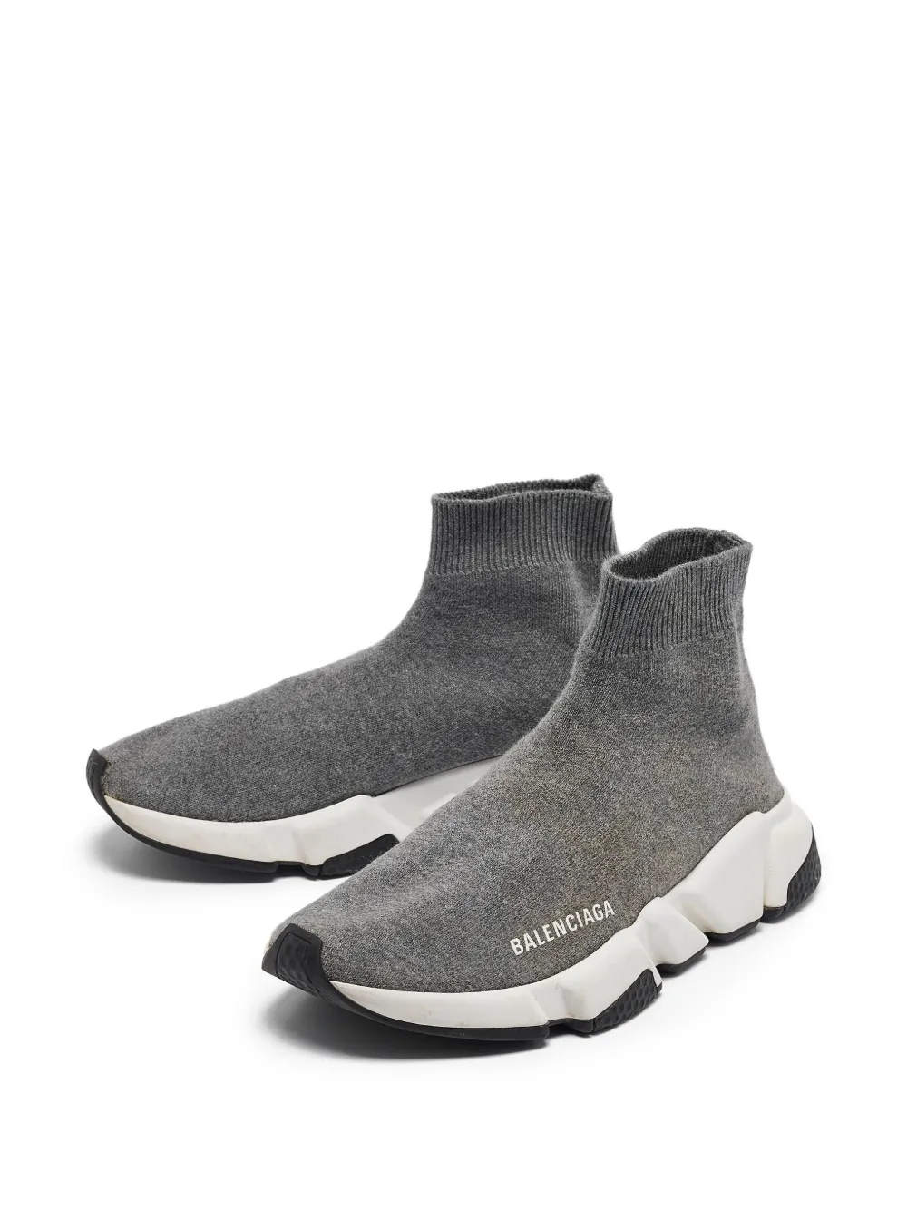 Balenciaga Pre-Owned Speed gebreide soksneakers - Grijs