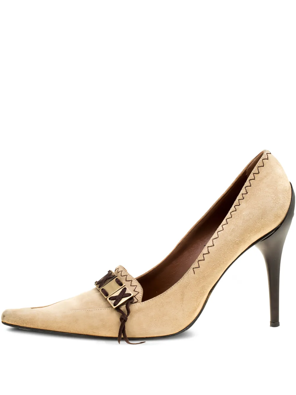 pre-owned 100mm pointed-toe heels