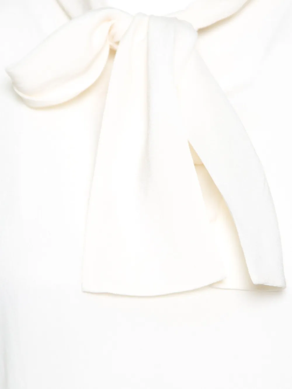 Pre-owned Dolce & Gabbana Bow-detail Lace Blouse In Neutral