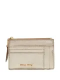 Miu Miu Pre-Owned 2024 Madras cardholder - Gold