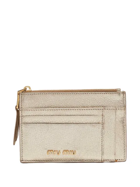 Miu Miu Pre-Owned 2024 Madras cardholder