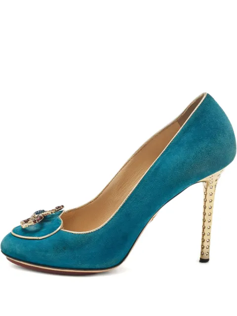 Charlotte Olympia zapatos de tacón con aplique de escorpión 2023 pre-owned