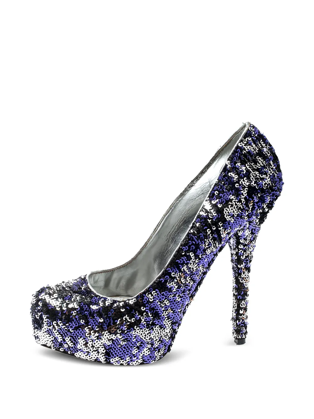Dolce & Gabbana Pre-Owned 150mm sequin-embellished heeled pumps | Grey | Image 1
