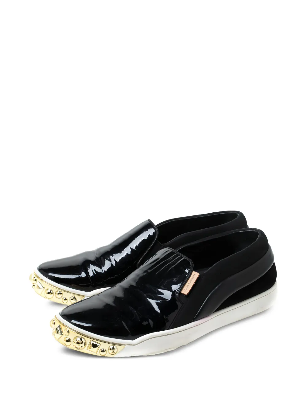 Louis Vuitton Pre-Owned 2024 sneakers met studs - Zwart