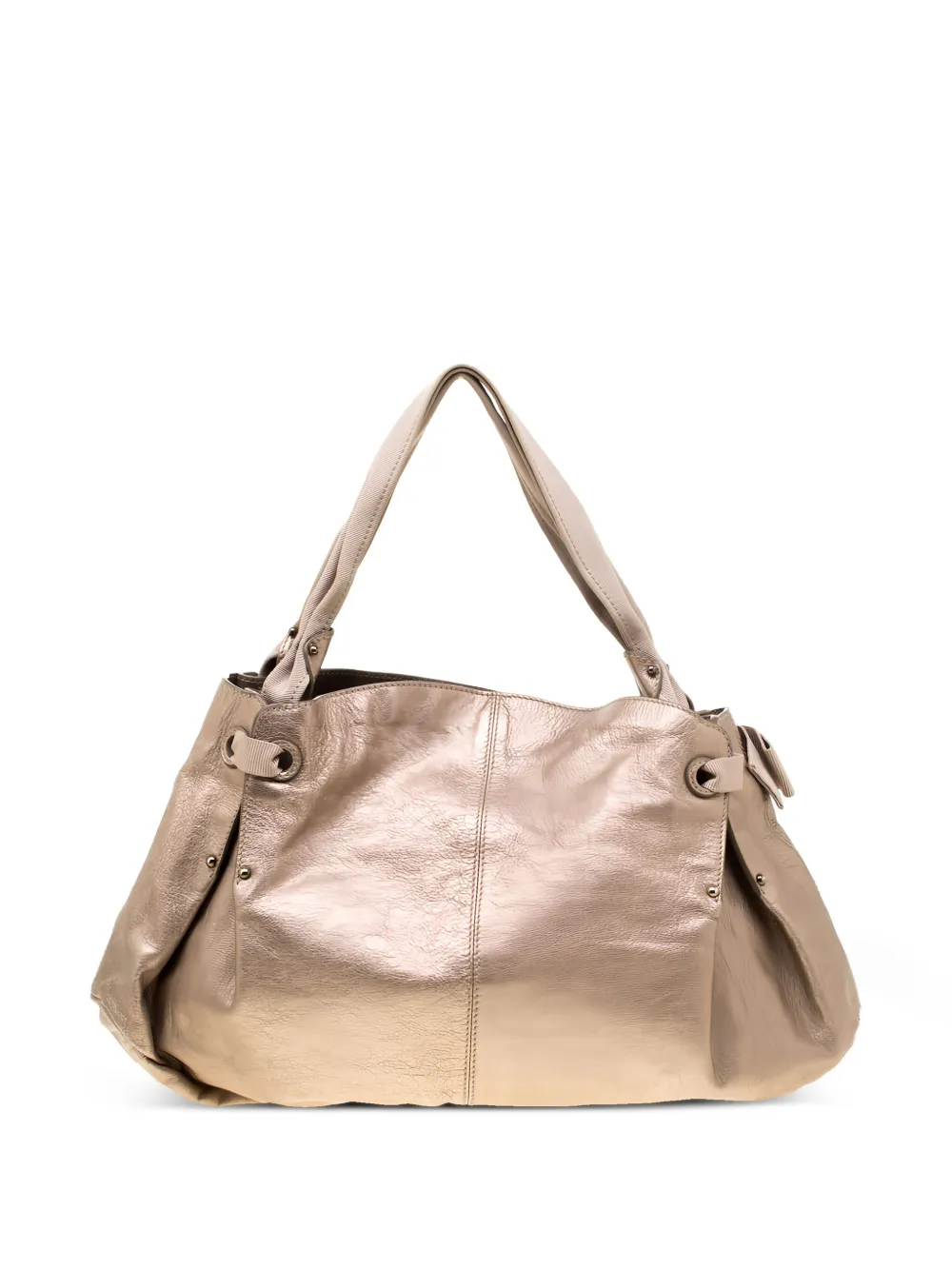 Ferragamo Pre-Owned bow-detailing leather tote bag | Neutrals | Image 1
