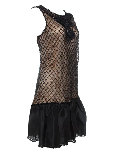 Valentino Pre-Owned vestido de seda con mostacillas