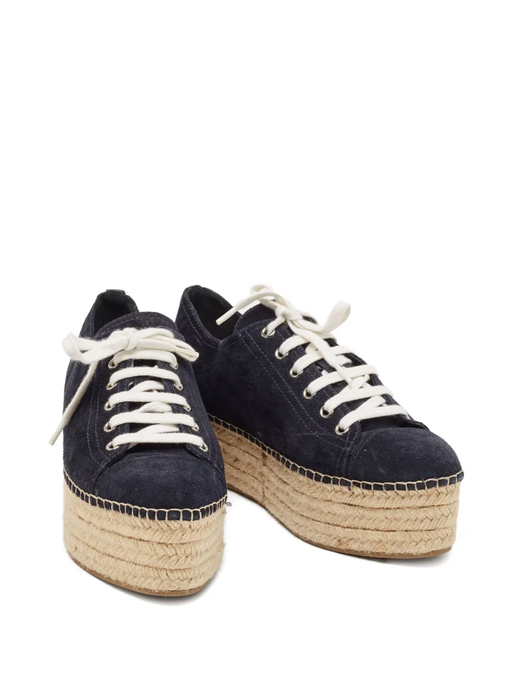 Miu Miu Pre-Owned Espadrilles met veters - Blauw
