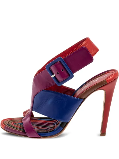 Sergio Rossi Vintage 100mm colour-block sandals