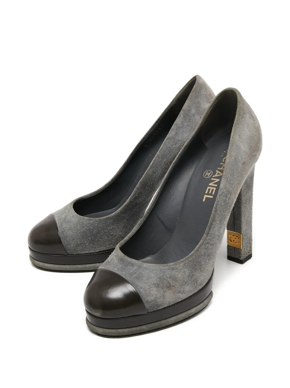 CHANEL Pre-Owned escarpins en daim à plateforme 130 mm | Image 2