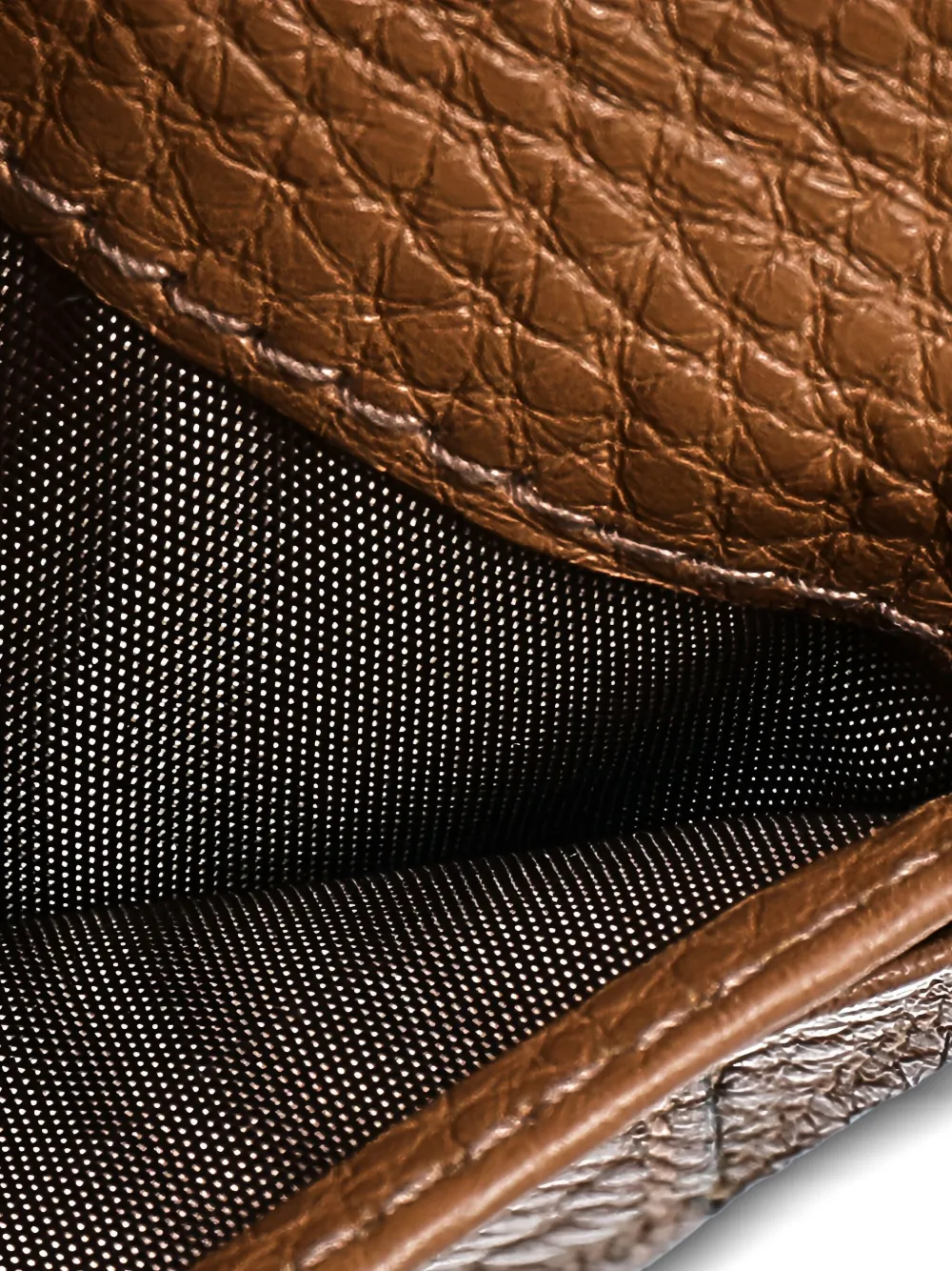 Pre-owned Ferragamo Gancini Textured-leather Cardholder