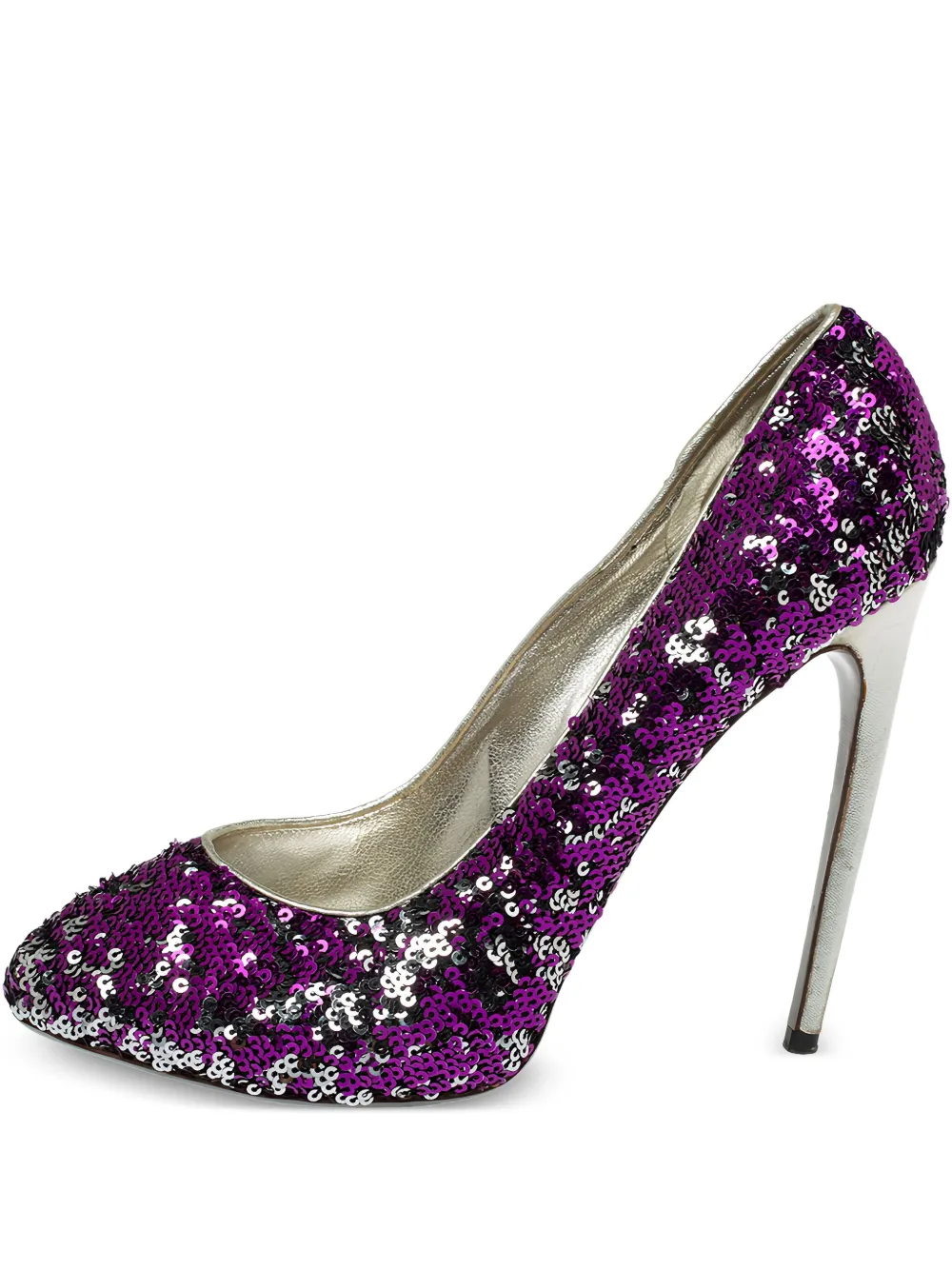 Dolce & Gabbana Pre-Owned 130mm sequin-embellished pumps | Purple | Image 1