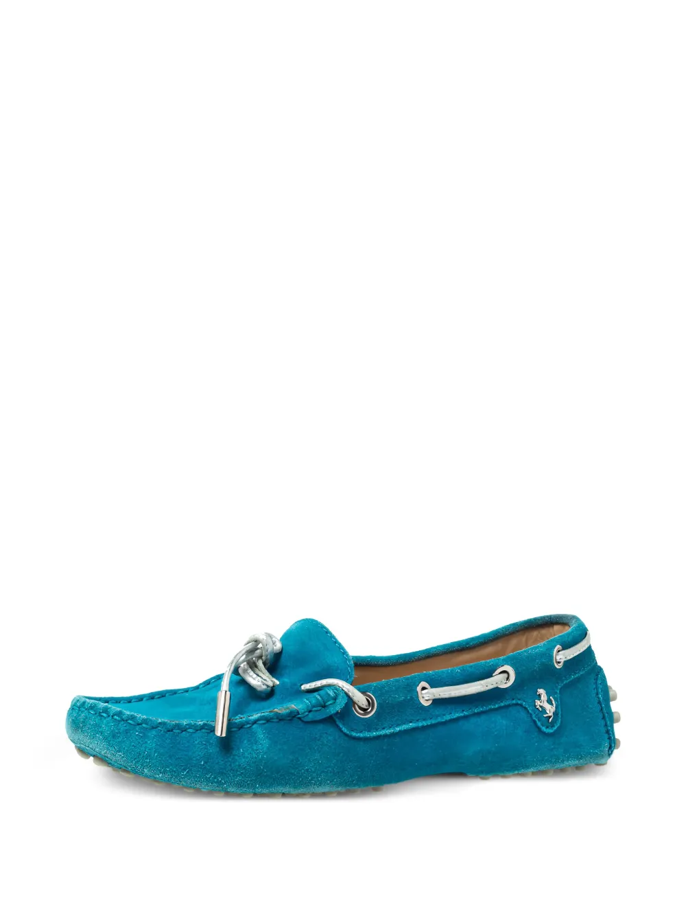 Tod's Vintage Pre-owned x Ferrari suède loafers - Blauw