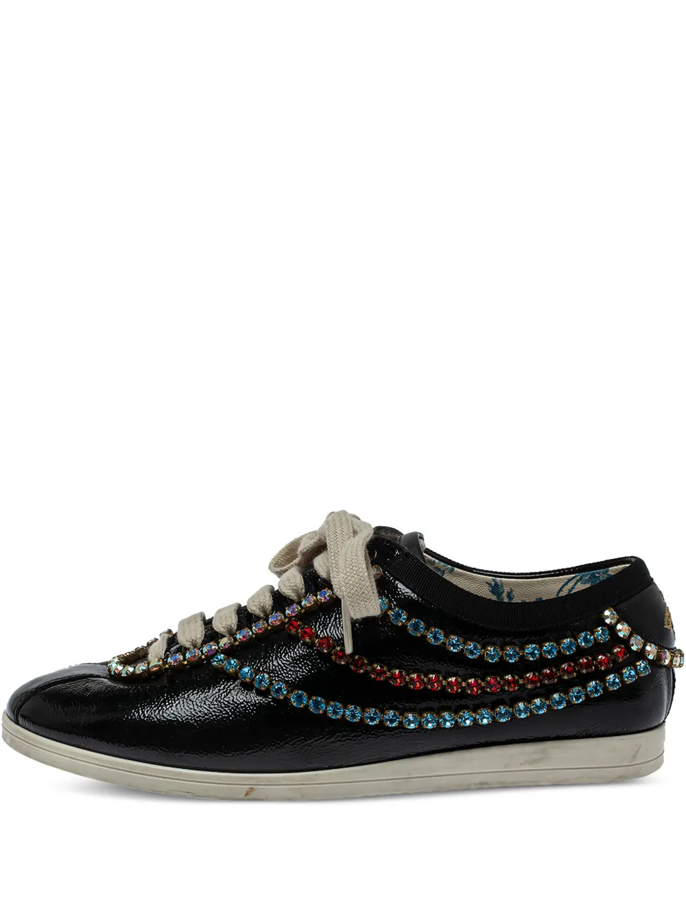 Pre-owned Gucci Crystal-embellished Sneakers