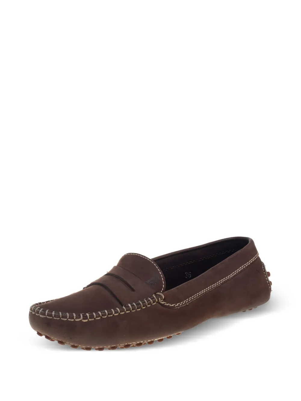 Tod's Vintage Pre-owned suède loafers - Bruin