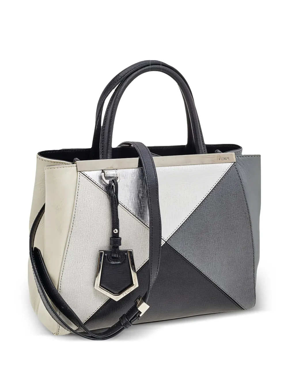 2jour geometric-panel tote bag