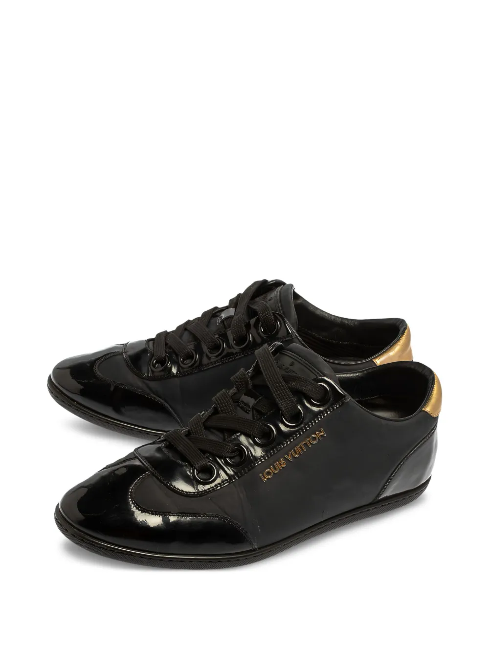 Louis Vuitton Pre-Owned Leren sneakers - Zwart