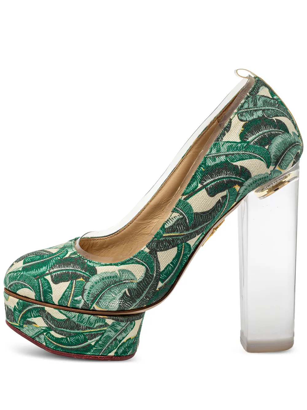 Pre-owned Charlotte Olympia Printed Platform Pumps