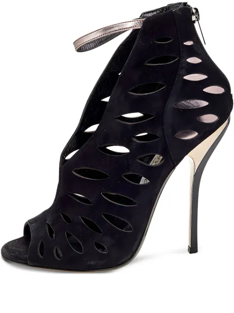 Jimmy Choo Pre-Owned botines con corte y tacón de 125mm