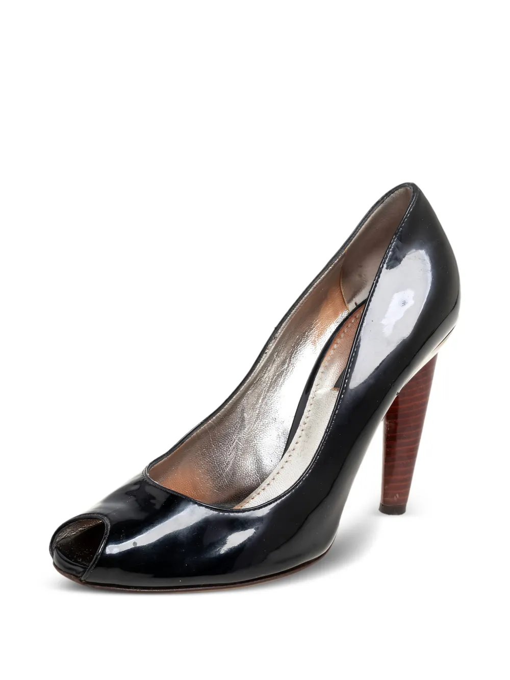 Dolce & Gabbana Pre-Owned 110mm patent-leather peep-toe pumps | Image 2