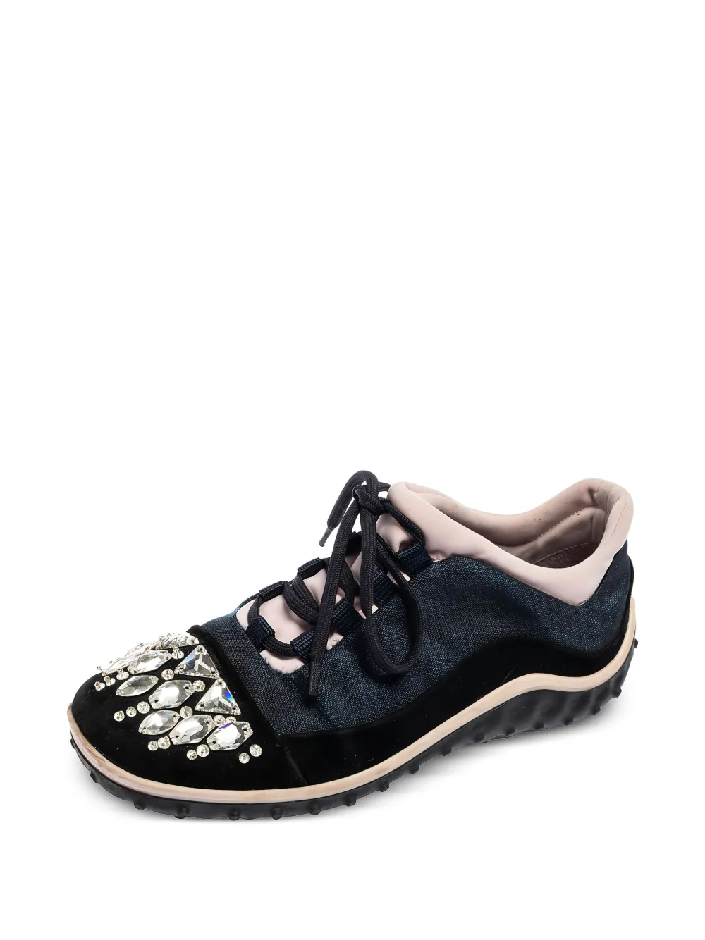 Miu Miu Pre-Owned crystal-embellished sneakers | Image 2