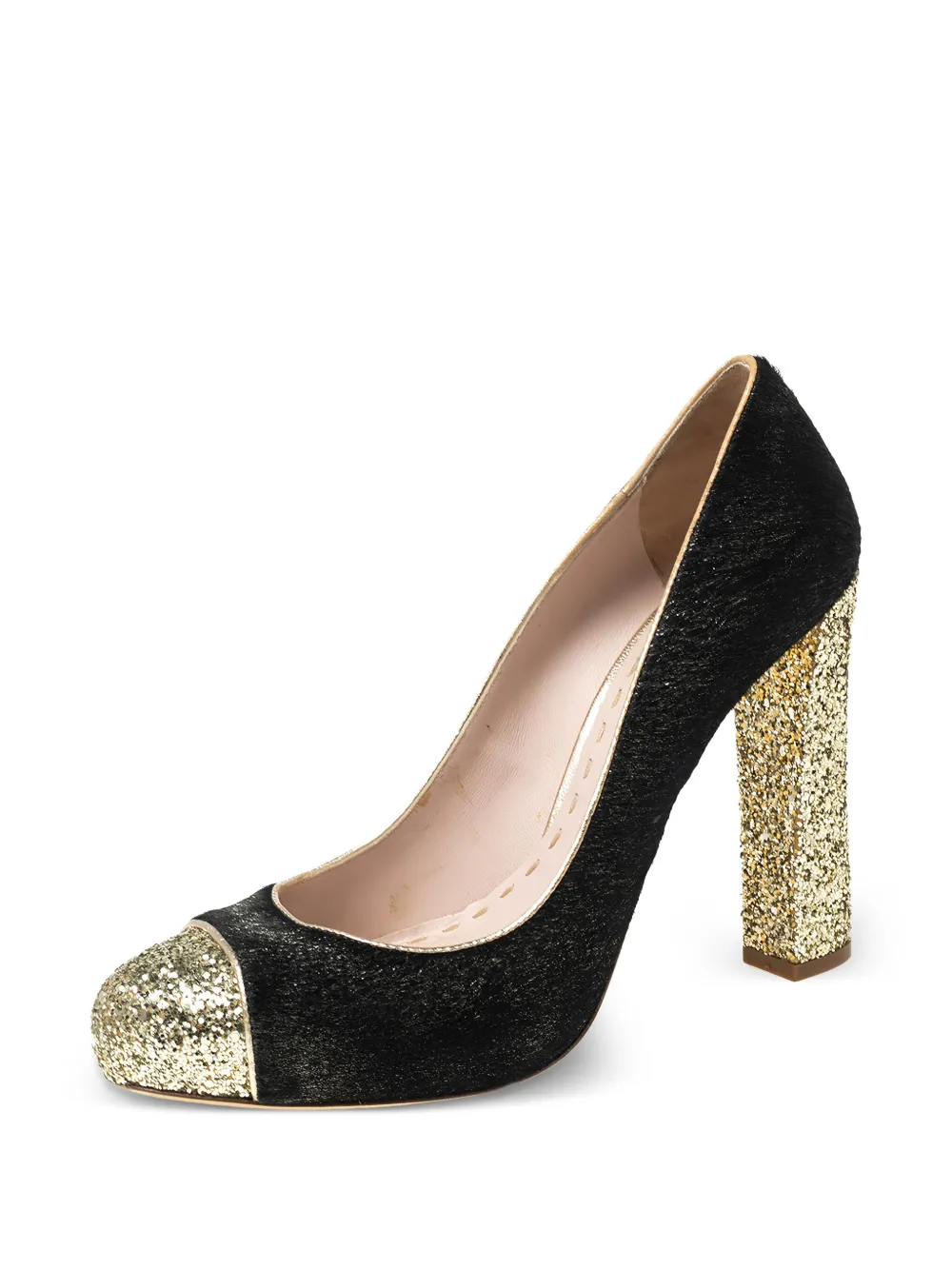 Miu Miu Pre-Owned 115mm glitter-detailed pumps | Image 2