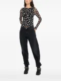 LIU JO polka-dot print T-shirt - Black