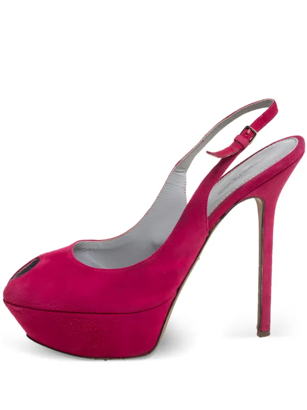 Sergio Rossi Vintage pre-owned 140mm Suede Pumps Pink
