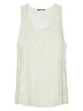 Balmain Pre-Owned jersey tank top - Yellow