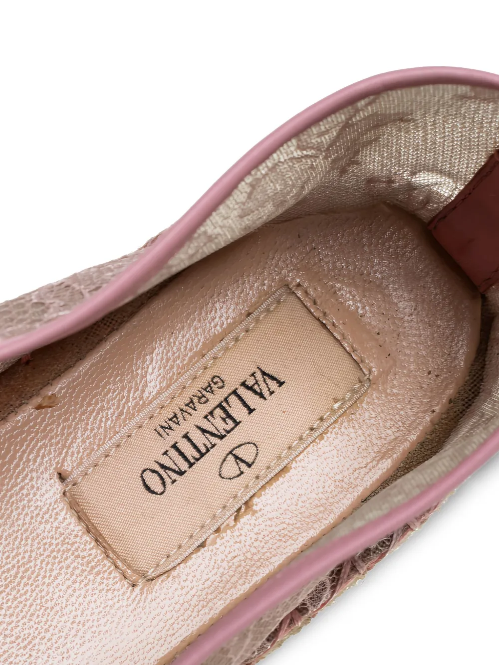 Valentino Garavani Pre-Owned フローラルレース エスパドリーユ