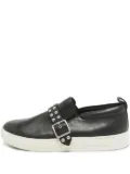 Marc Jacobs Vintage buckle-embellished leather sneakers - Black