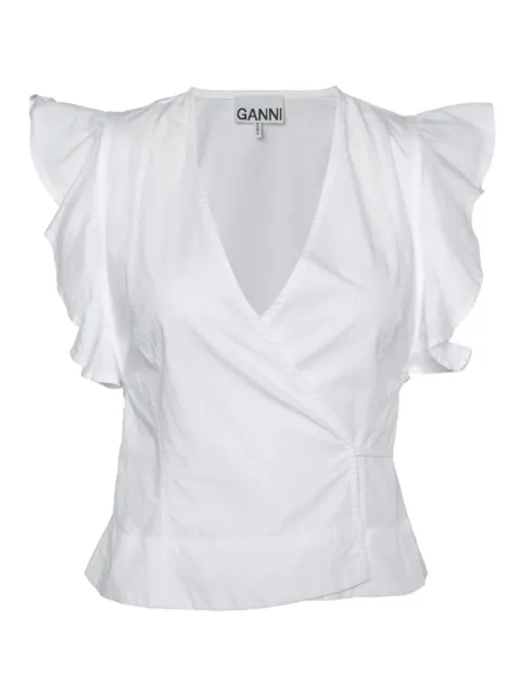 GANNI pre-owned organic cotton blouse