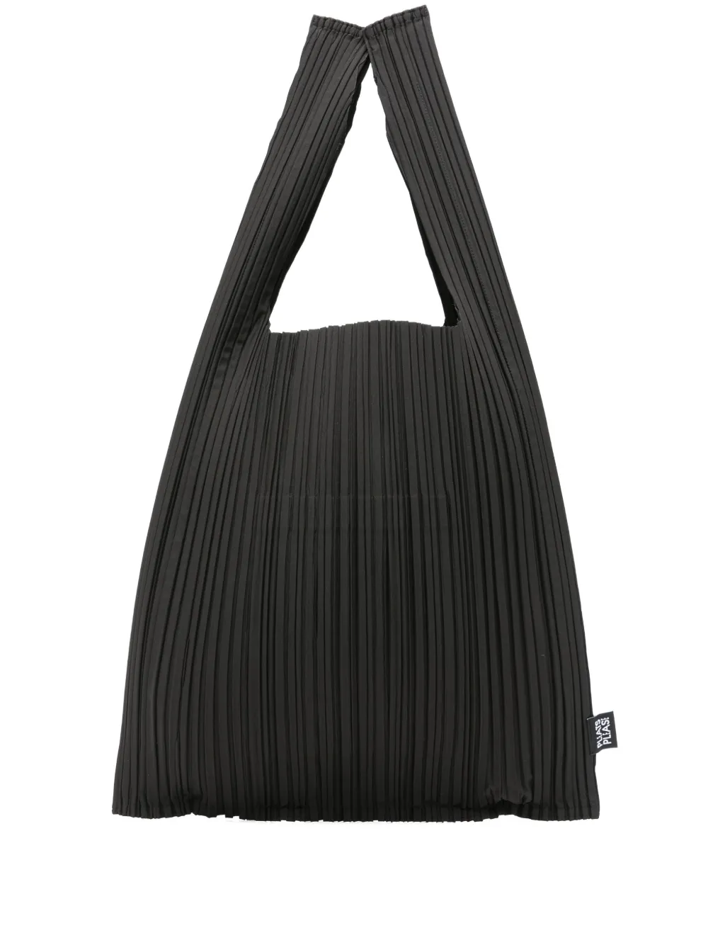 Issey Miyake Pleated Tote Bag In Black