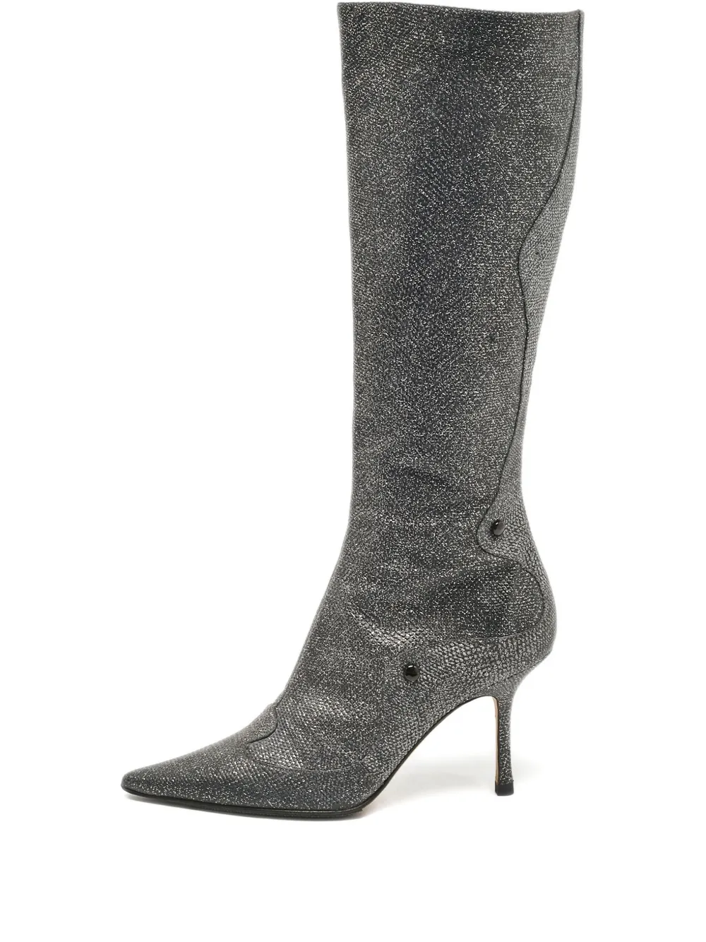 Jimmy Choo Pre-Owned 100mm knee-high boots | gris | Image 1