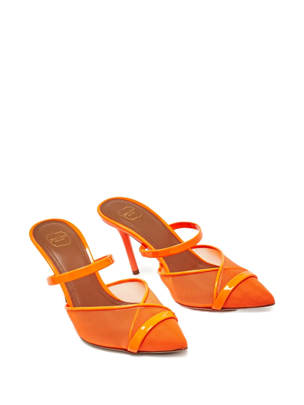 Malone Souliers 90mm leather heeled mules | Image 2
