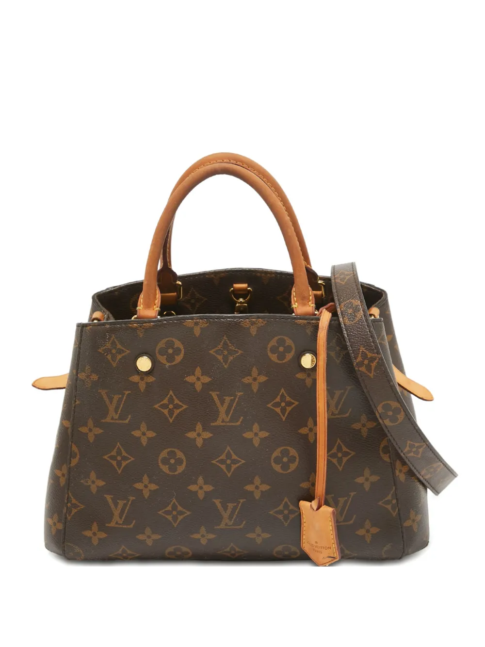 Louis Vuitton Pre-Owned 2015 Montaigne BB two-way handbag | Brown | Image 1