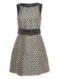 Red Valentino Vintage floral-print belted dress - Black