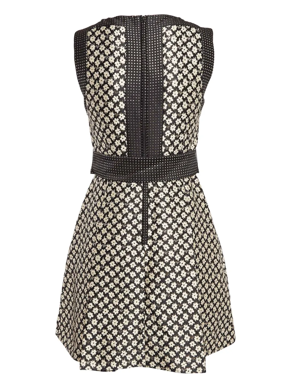 Red Valentino Vintage Jurk met bloemenprint - Zwart