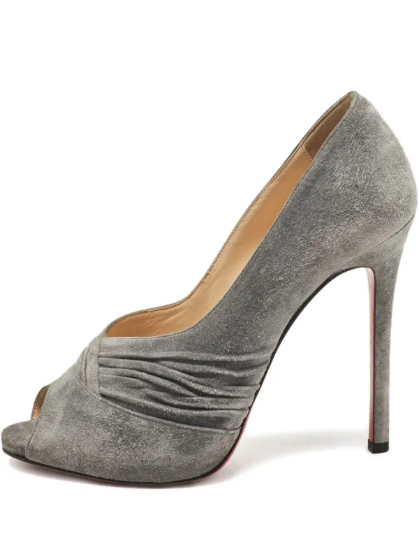 ルブタン スェードのパンプス Christian Louboutin Pre-Owned スエード パンプス | グレー | FARFETCH JP