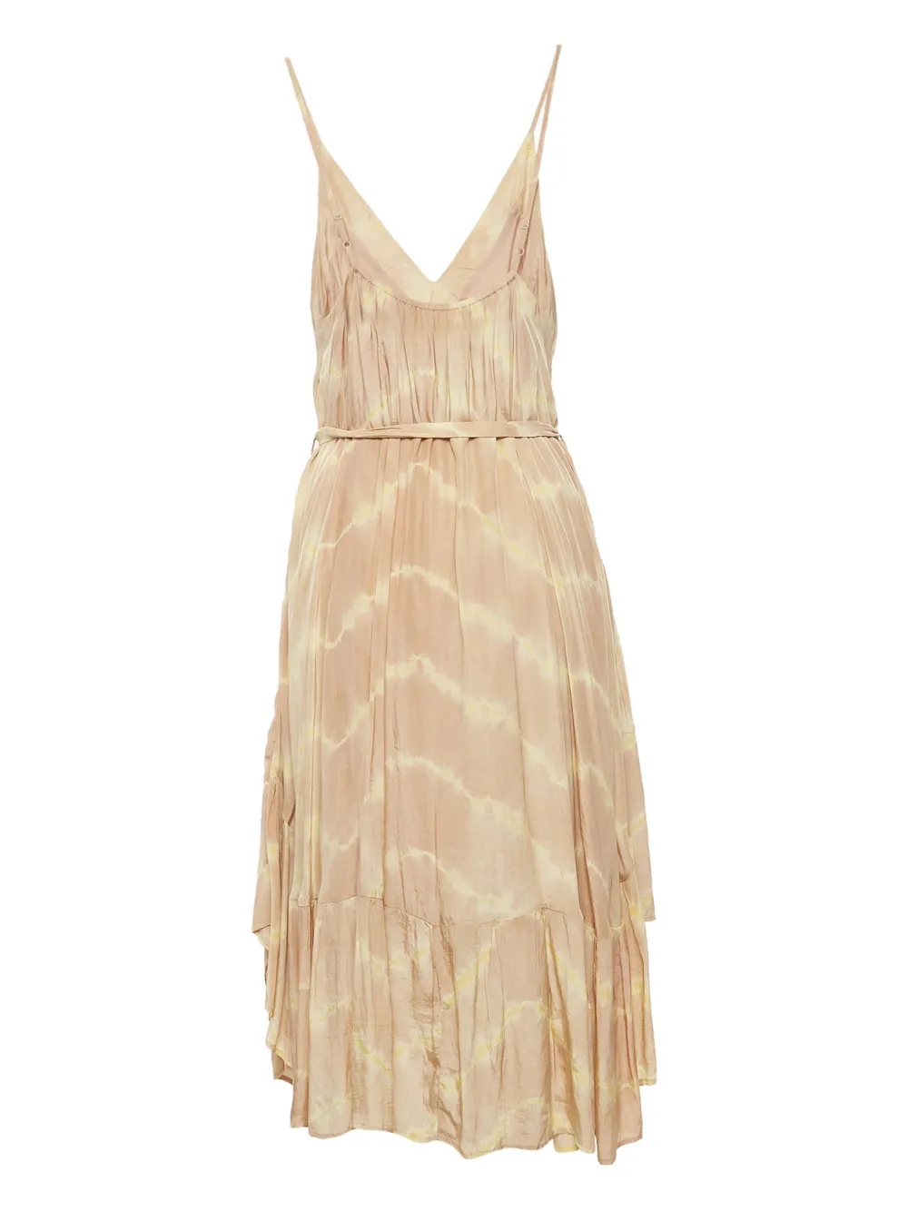 Maje pre-owned tie-dye ruffle midi dress | Image 2