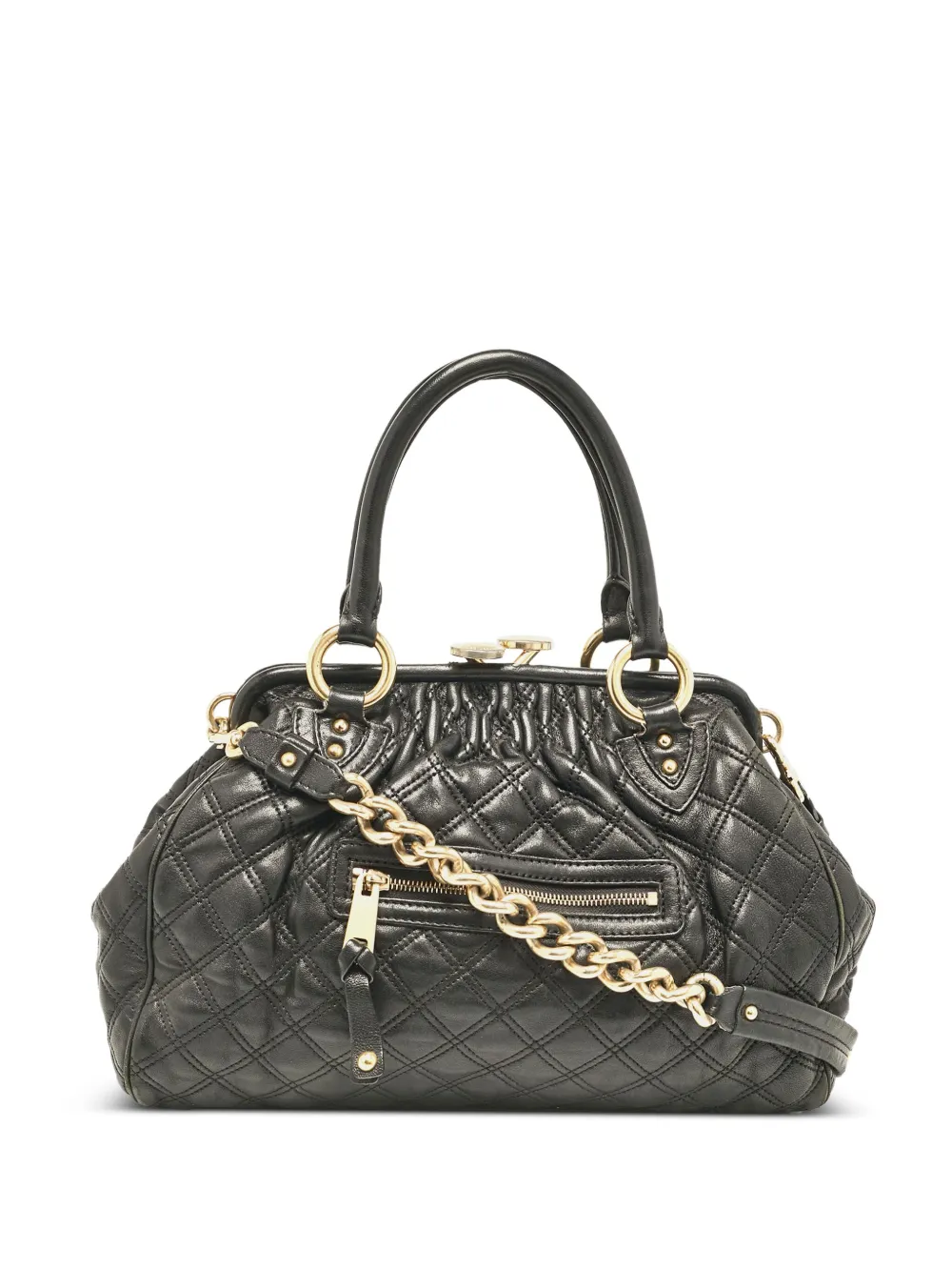 Marc Jacobs Vintage pre-owned quilted leather satchel bag | Black | Image 1