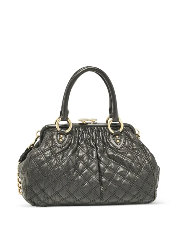 Marc Jacobs Vintage pre-owned Quilted Leather Satchel Bag Black - Main Image