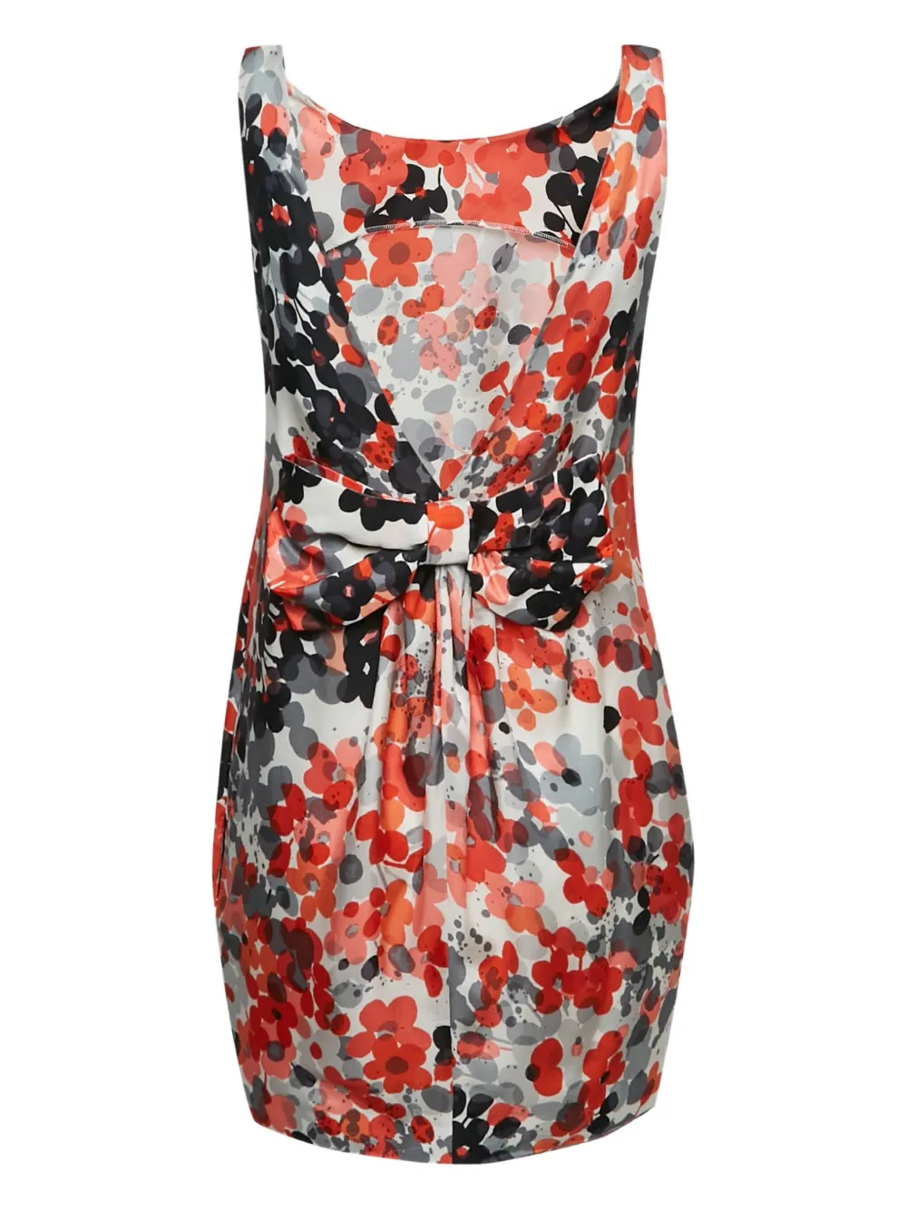 Valentino Pre-Owned Jurk met bloemenprint en strik - Rood