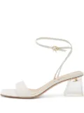 Gianvito Rossi square-toe heeled sandals - White