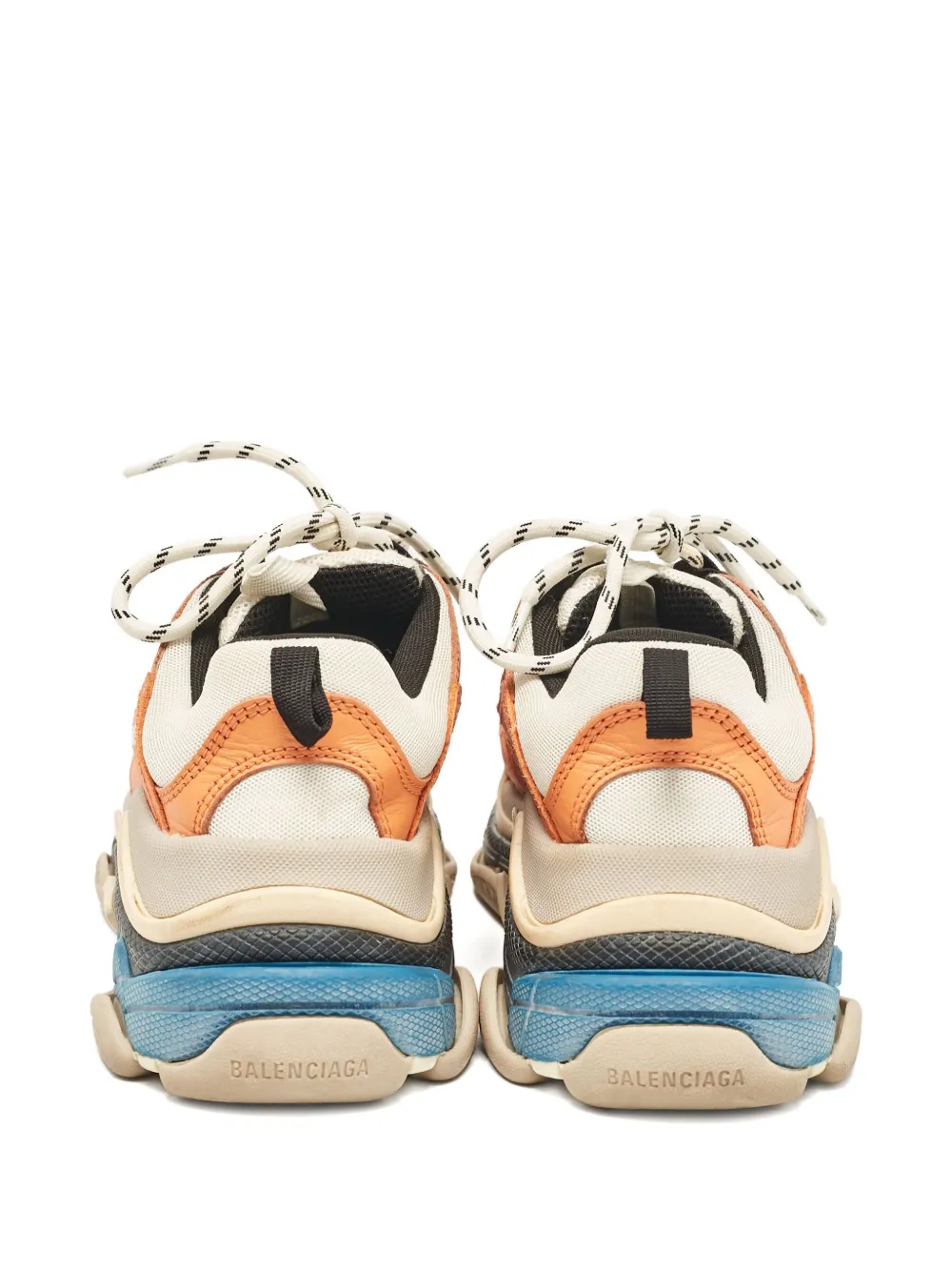 Balenciaga Pre-Owned Triple S sneakers met vlakken - Oranje