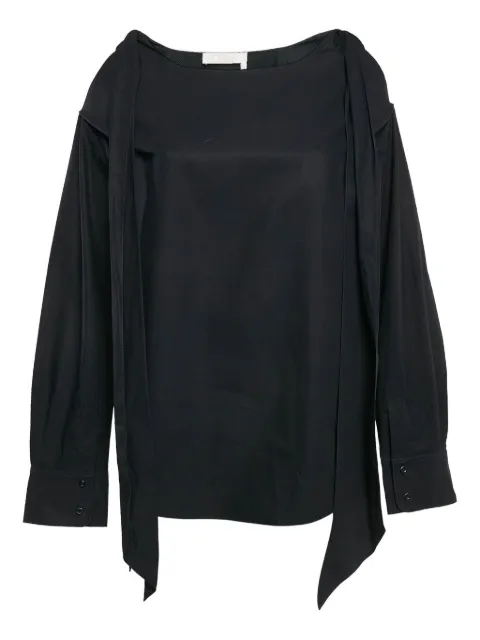 Chloé Pre-Owned asymmetric tie-detail blouse 